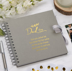 Personalised Dad Multiple Colours Scrapbook or Photo Album Gift With Sentiment