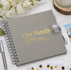 Personalised Our Family Multiple Colour Scrapbook Photo Album Keepsake