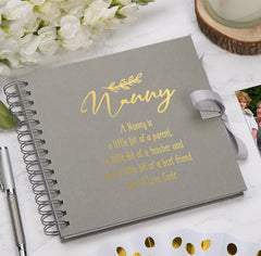 Personalised Nanny Multiple Colour Scrapbook Photo Album Gift With Sentiment