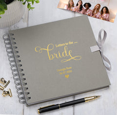 Personalised Letters To The Bride Multiple Colours Scrapbook or Photo Album Gift