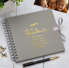 Personalised Great Grandma Multiple Colours Scrapbook or Photo Album Gift With Sentiment