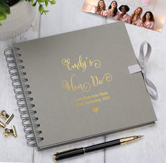 Personalised Elegant Multiple Colour Hen Do Guest Book Scrapbook or Photo Album