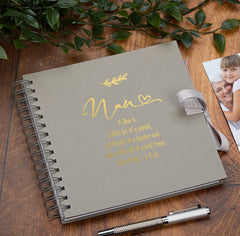 Personalised Nan Multiple Colours Scrapbook or Photo Album Gift With Sentiment