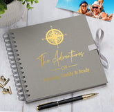 Personalised Grey Adventures Holiday Scrapbook Photo Album