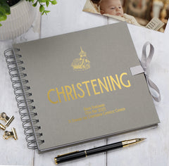 Personalised Christening Multiple Colour Scrapbook Guest Book or Photo Album Gift