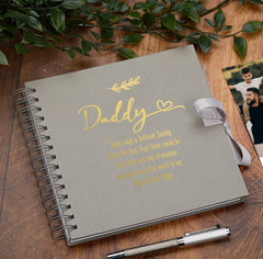 Personalised Daddy Multiple Colour Scrapbook or Photo Album Gift With Sentiment