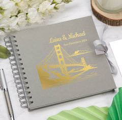 Personalised San Francisco Keepsake Multiple Colour Scrapbook Photo Album Foil Print