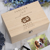 Personalised Engraved Pet Loss Memorial Keepsake Box Forever Loved