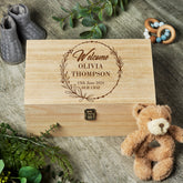 Personalised Large Wooden Memory Box Gifts Ideas For Boys and Girls Keepsake