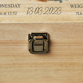 Personalised Large Baby Wooden Memories Keepsake Box Gift With Fawn