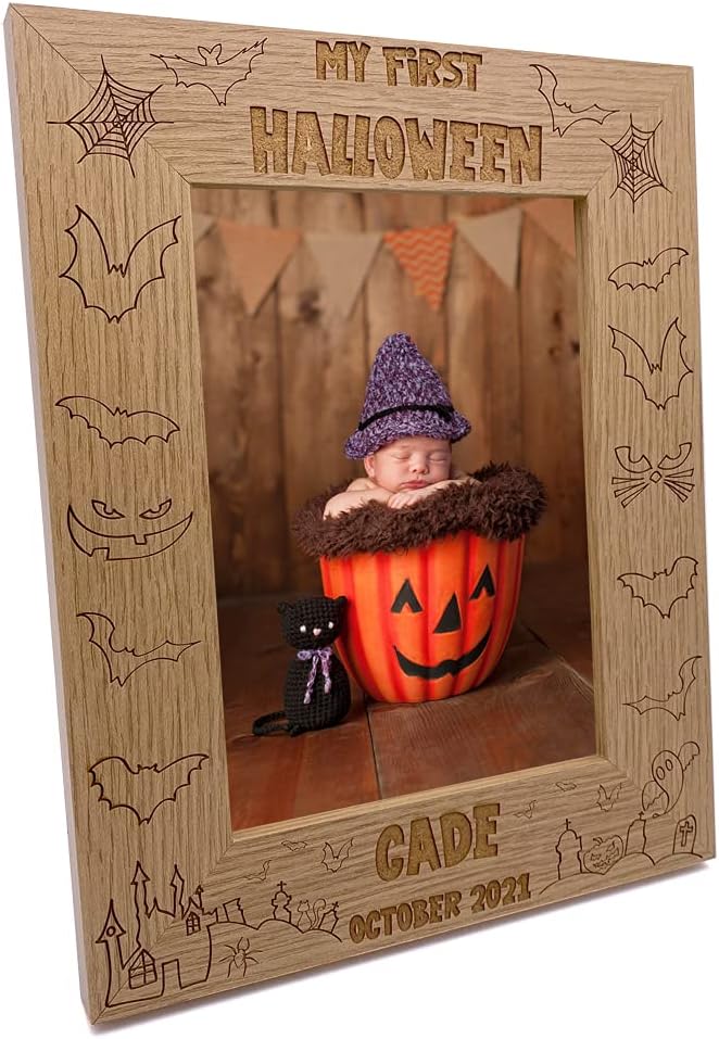 Personalised My First Halloween Photo Frame gifts Photo Frame ukgiftstoreonline 4 x 6 Inch