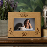 Happy 30th Birthday Wooden Photo Frame Gift