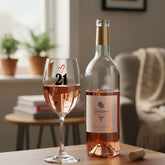 Personalised 21st Birthday Wine Glass Gift For Her With Love Heart