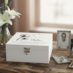 Dad Remembrance Personalised Luxury Wooden Keepsake Memory Box Keepsake Boxes ukgiftstoreonline