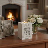 Personalised 60th Wedding Anniversary Tea Light Holder Gift