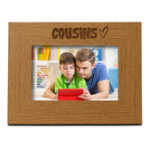 Oak Cousins Picture Photo Frame Heart Gift Landscape