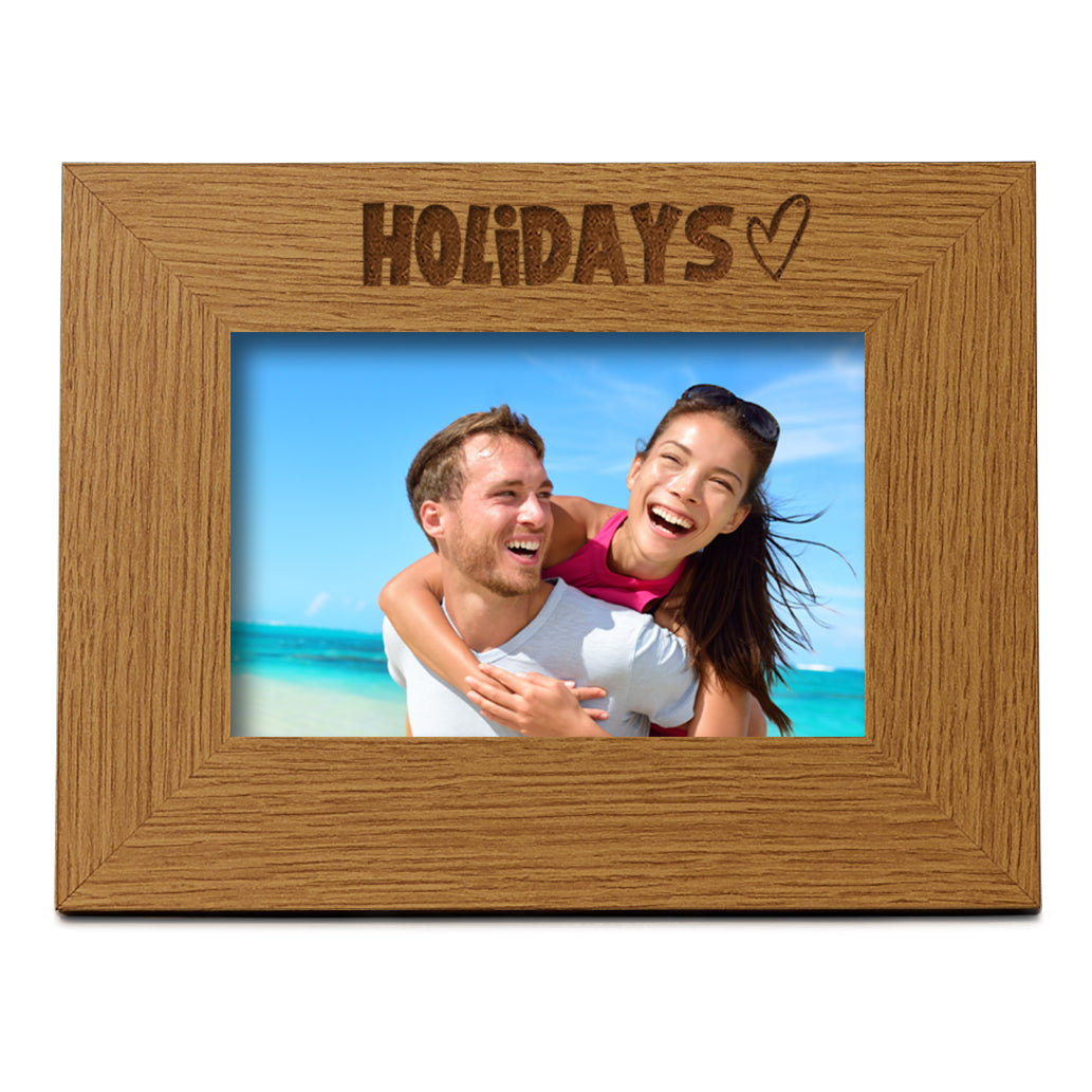 Oak Holidays Picture Photo Frame Heart Gift Landscape Photo Frame ukgiftstoreonline