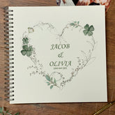 Large Wedding Photo Album Scrapbook Guest Book Boxed Clover Leaf Heart