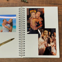 Large A4 Any Age Birthday Photo Album Scrapbook Boxed Gift With Gold Sparkles