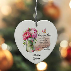 Sympathy Bereavement Condolences Ceramic Heart Those We Love Personalised Heart Gifts ukgiftstoreonline