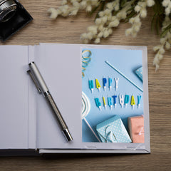 40th Birthday White Photo Album Gift For Him 50 x 6" x 4" Photos