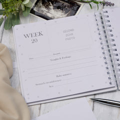 Personalised Pregnancy Journal and First Year Record Book Teddy Themed