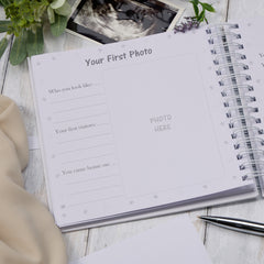 Personalised Pregnancy Journal and First Year Record Book Teddy Themed