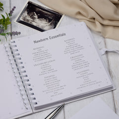 Personalised Pregnancy Journal and First Year Record Book Teddy Themed