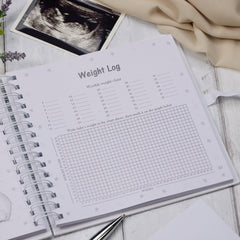 Personalised Pregnancy Journal and First Year Record Book Teddy Themed