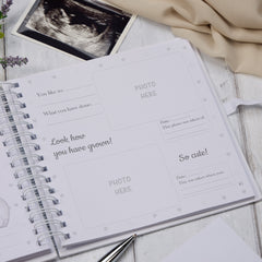 Personalised Pregnancy Journal and First Year Record Book Teddy Themed