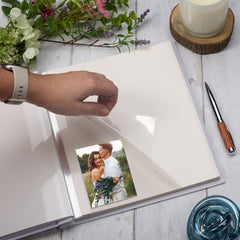 Personalised 10 Years Together Large Linen Photo Album Custom Photos Memory Keepsake Album Anniversary Couple Gift