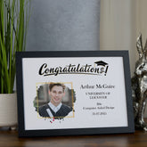 Personalised Congratulations Graduation Photo Frame Gift With Your Own Photo