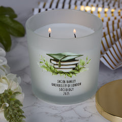 Personalised Graduation Gift Keepsake Memory Candle