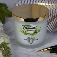 Personalised Graduation Gift Keepsake Memory Candle
