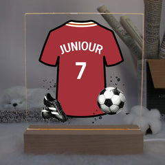 Personalised LED Football Lamp, Kids Night Light Gift, Birthday Gifts for Kids, Kids Bedroom Various Teams