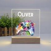 Personalised LED Lamp, Kids Night Light Gift, Gamer Light, Birthday Gifts for Kids, Game Controller