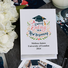 Personalised Graduation Photo Album 100 x 6x4 New Beginning