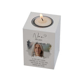 Memorial Nan Tea Light Holder Bereavement Sympathy Gift With Photo