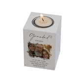 Memorial Grandad Tea Light Holder Bereavement Sympathy Gift With Photo
