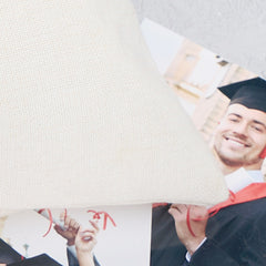 Graduation Gift Personalised Filled Cushion 40cm Zip Closure Various Sentiments