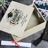 Personalised Large Graduation Keepsake Box Congratulations