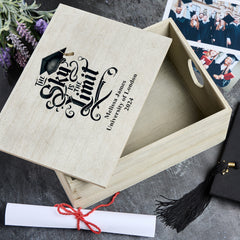 Personalised Large Graduation Keepsake Box Sky Is The Limit