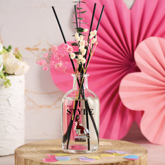 Personalised Gift For Her Reed Diffuser Lady In Red Personalised Flower Vase ukgiftstoreonline
