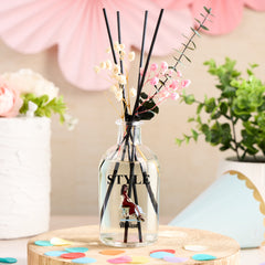 Personalised Gift For Her Reed Diffuser Lady In Red Personalised Flower Vase ukgiftstoreonline