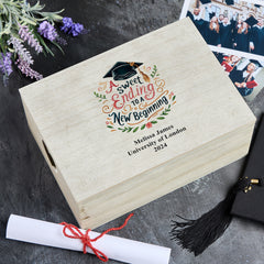Personalised Large Graduation Keepsake Box New Beginning