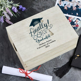 Personalised Large Graduation Keepsake Box Graduated