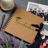 Congratulations On Your Graduation Brown Scrapbook Photo Album With Foil Print