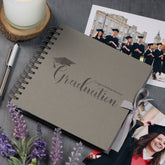 Congratulations On Your Graduation Grey Scrapbook Photo Album With Foil Print