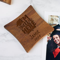 Personalised Graduation Gift Wooden Coasters With Sentiments