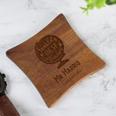 Personalised Teacher Gift Wooden Coasters With Sentiments